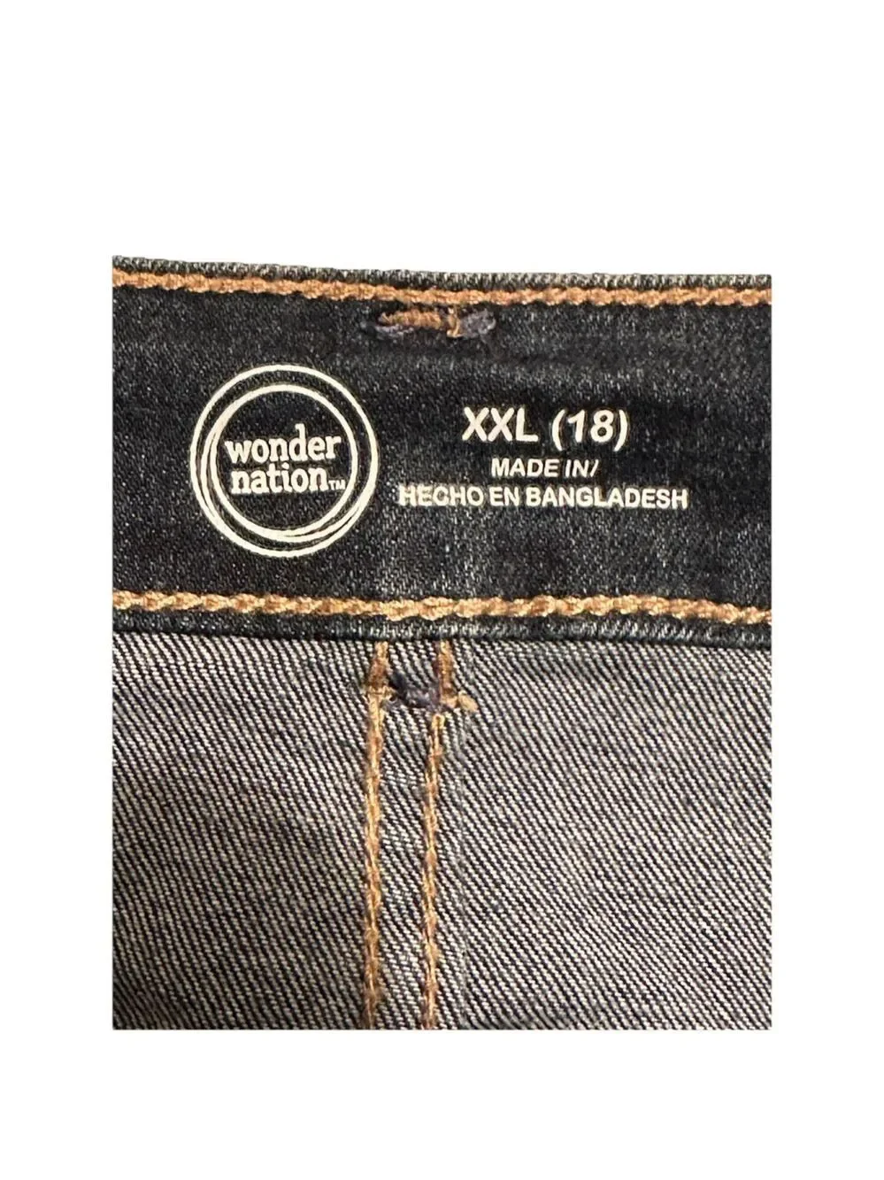 Wonder Nation Destructed Dark Blue Denim Skirt GIRLS Size XXL 18 NEW NWT Zipper